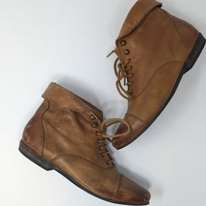 Topshop Leather Ankle Boots